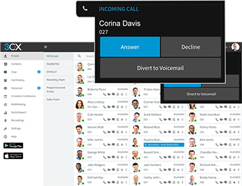windows mac softphone incoming-call